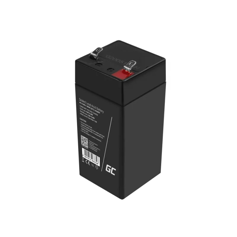 Green Cell Agm Vrla 4v 4ah Maintenance-Free Battery For The Alarm System, Cash Register, Toys