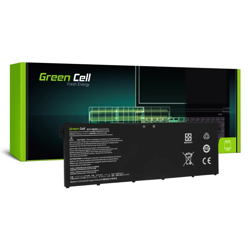 Green Cell Battery Ac14b3k Ac14b8k For Acer Aspire 5 A515 A517 R15 R5-571t Spin 3 Sp315-51 Sp513-51 
