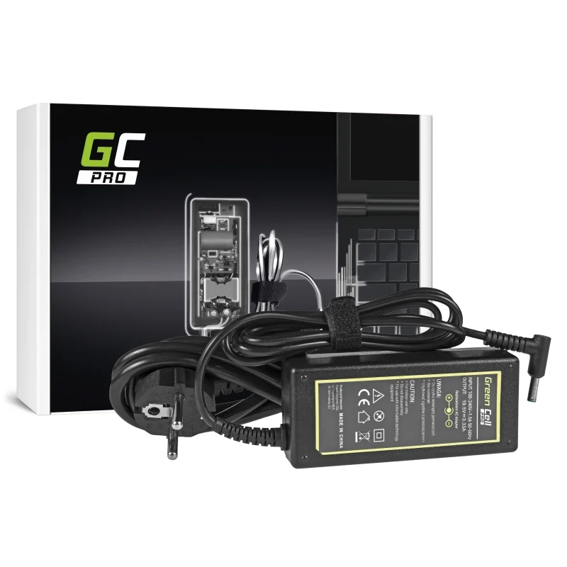 Green Cell Pro Charger / Ac Adapter 19.5v 3.33a 65w For Hp 250 G2 G3 G4 G5 15-R 15-R100nw 15-R101nw 