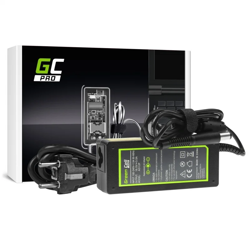 Green Cell Pro Charger / Ac Adapter 18.5v 3.5a 65w For Hp 250 G1 255 G1 Probook 450 G2 455 G2 Compaq