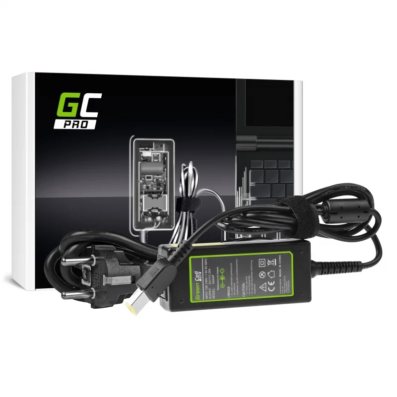 Green Cell Pro Charger / Ac Adapter 20v 2.25a 45w For Lenovo G40-30 G50-30 V110-15iap V130-15igm Yog