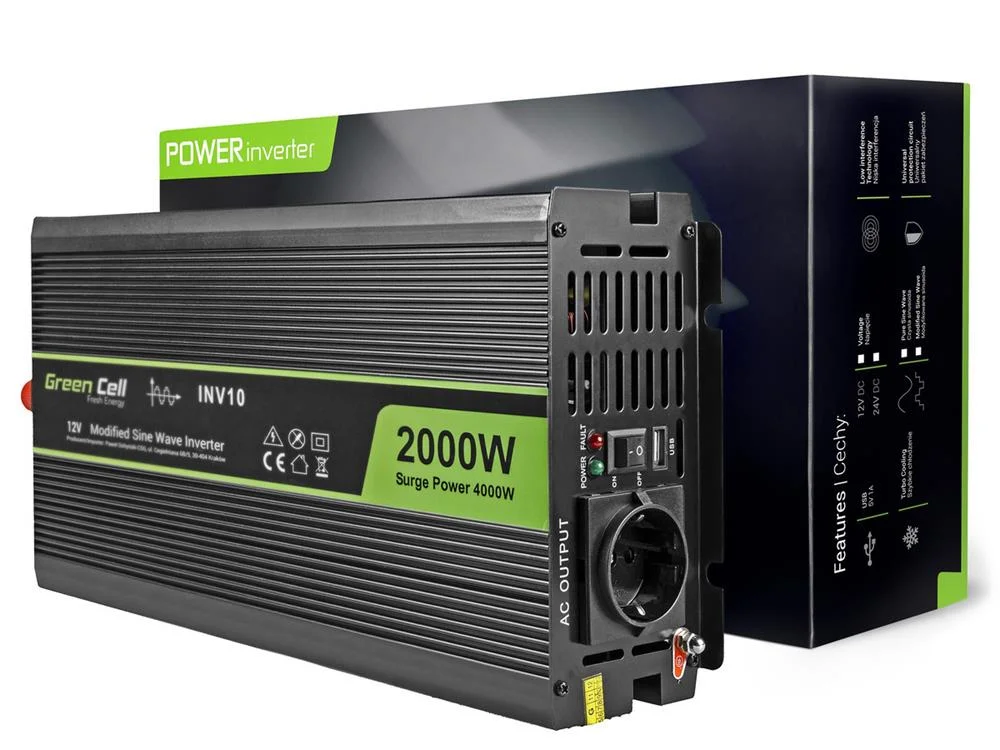 Green Cell  Voltage Car Inverter 12v To 220v, 20.
