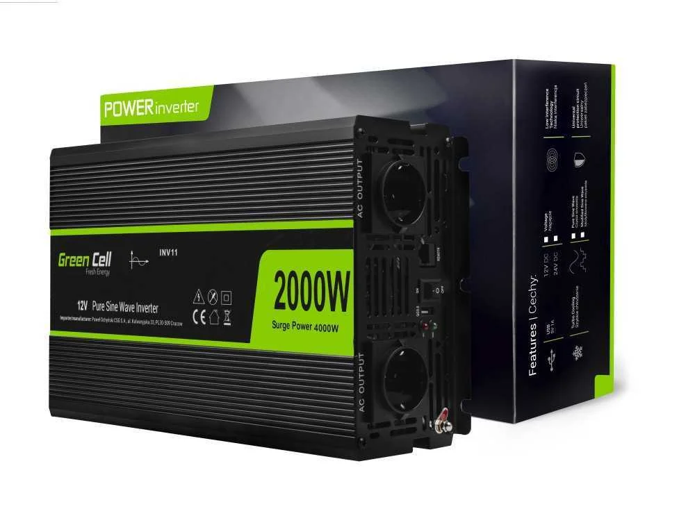 Green Cell  Voltage Car Inverter 12v To 230v, 20.