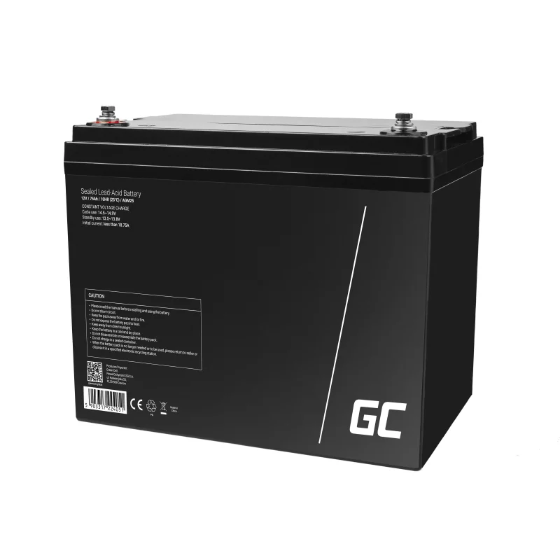 Green Cell Agm Battery 12v 75ah