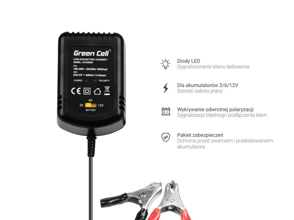 Green Cell Charger For Accumulators 2v / 6v / 12v.