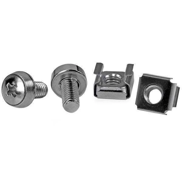Startech.Com M6 Screws And Cage Nuts - 50 Pack - M6 Mounting Screws And Cage Nuts For Server Rack An