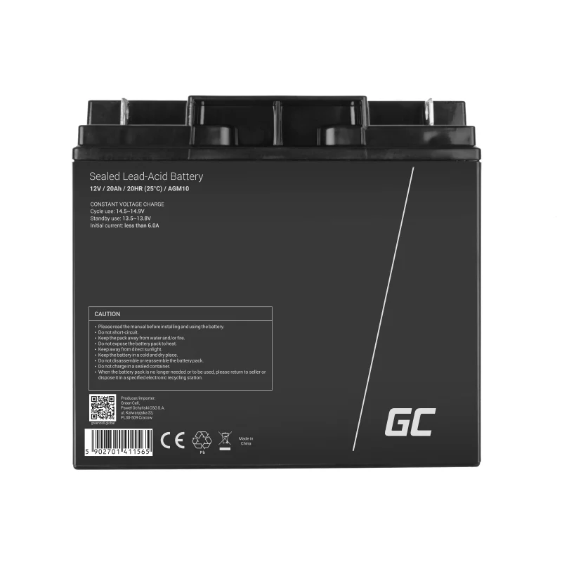 Green Cell Agm Battery 12v 20ah
