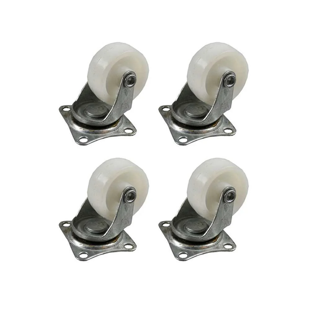 Set 4 Rodas 40mm Brancas 45x40mm