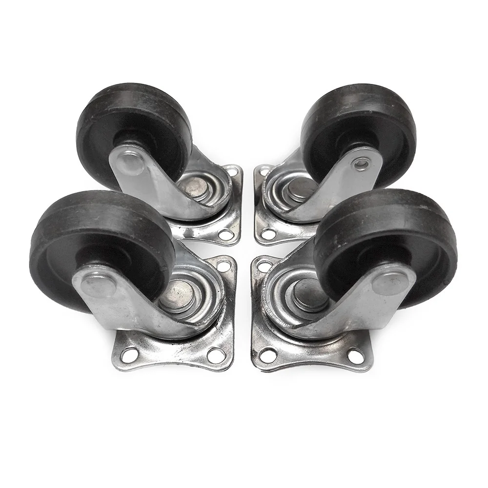 Set 4 Rodas 50mm Pretas