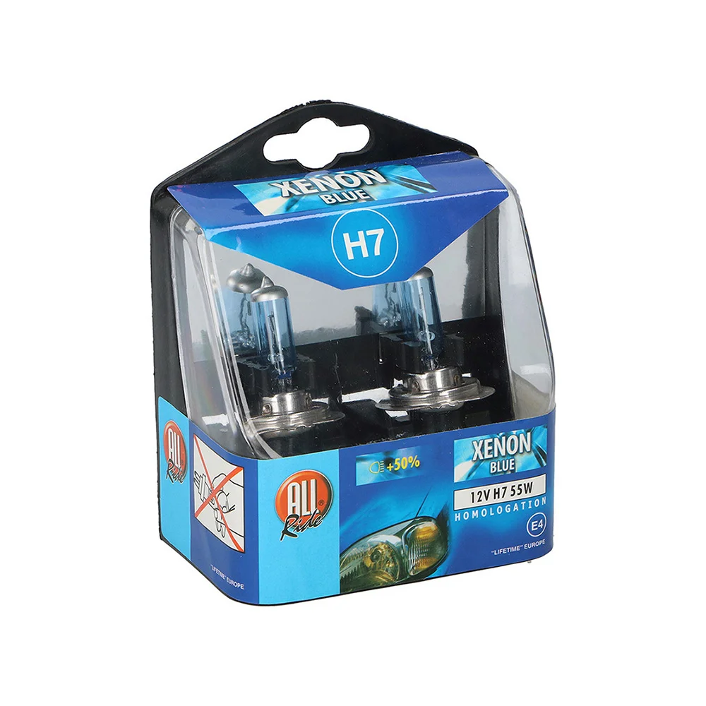 Set 2 lampada para automovel 12v h7 xenon 55w  du.