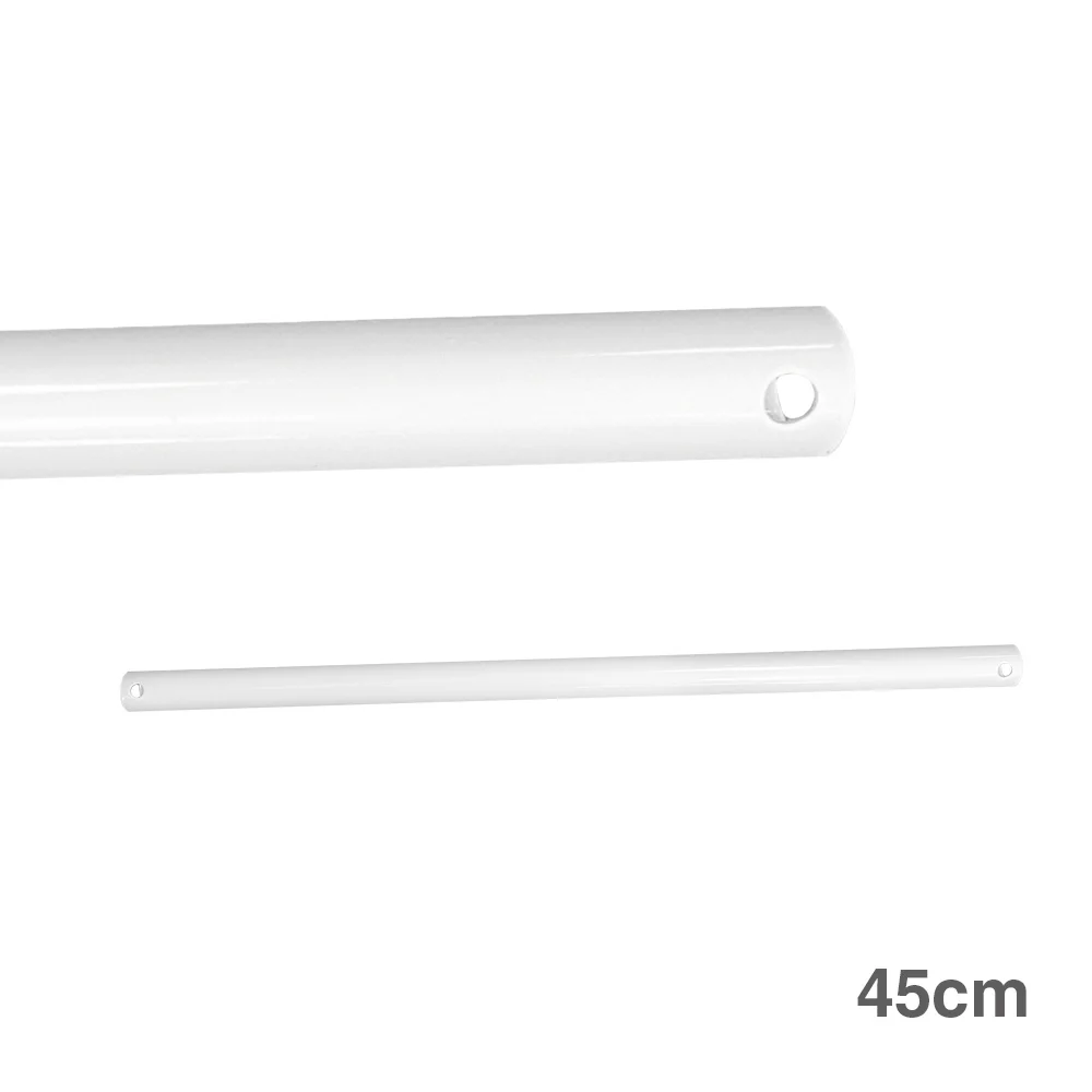 Extensão de branco de  tubo 45cm para ventoinhas .