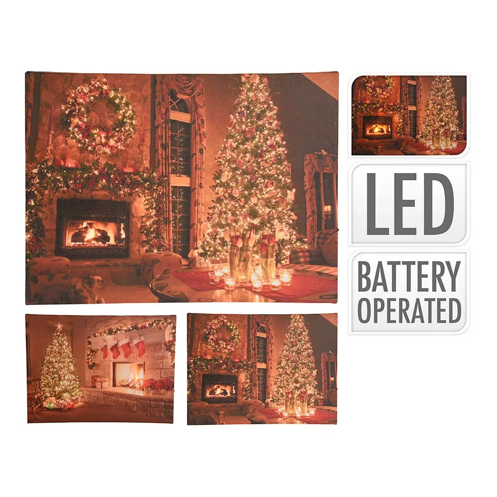 Quadro Decorativo com LED 28/X38 Modelo Chiminé