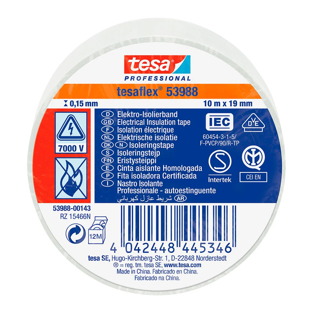 Fita Isolante Homologada 10m X 19mm Branco  53988.