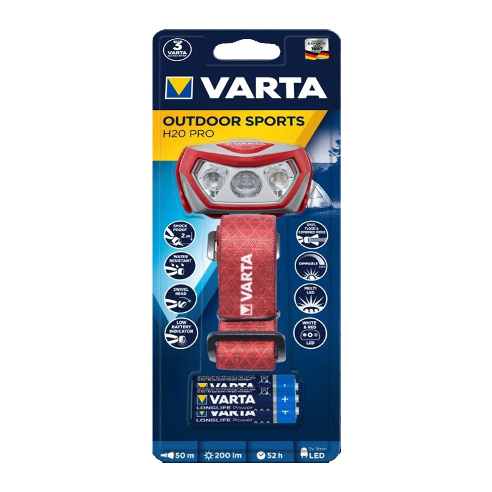 Lanterna outdoor sports h20 pro varta