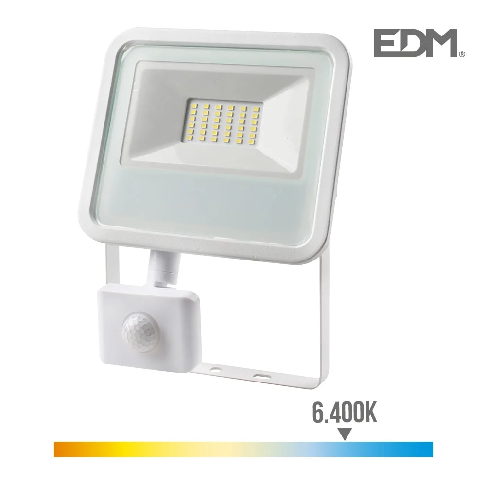 Projetor led 30w 2100 lm 6400k tom de luz fria co.