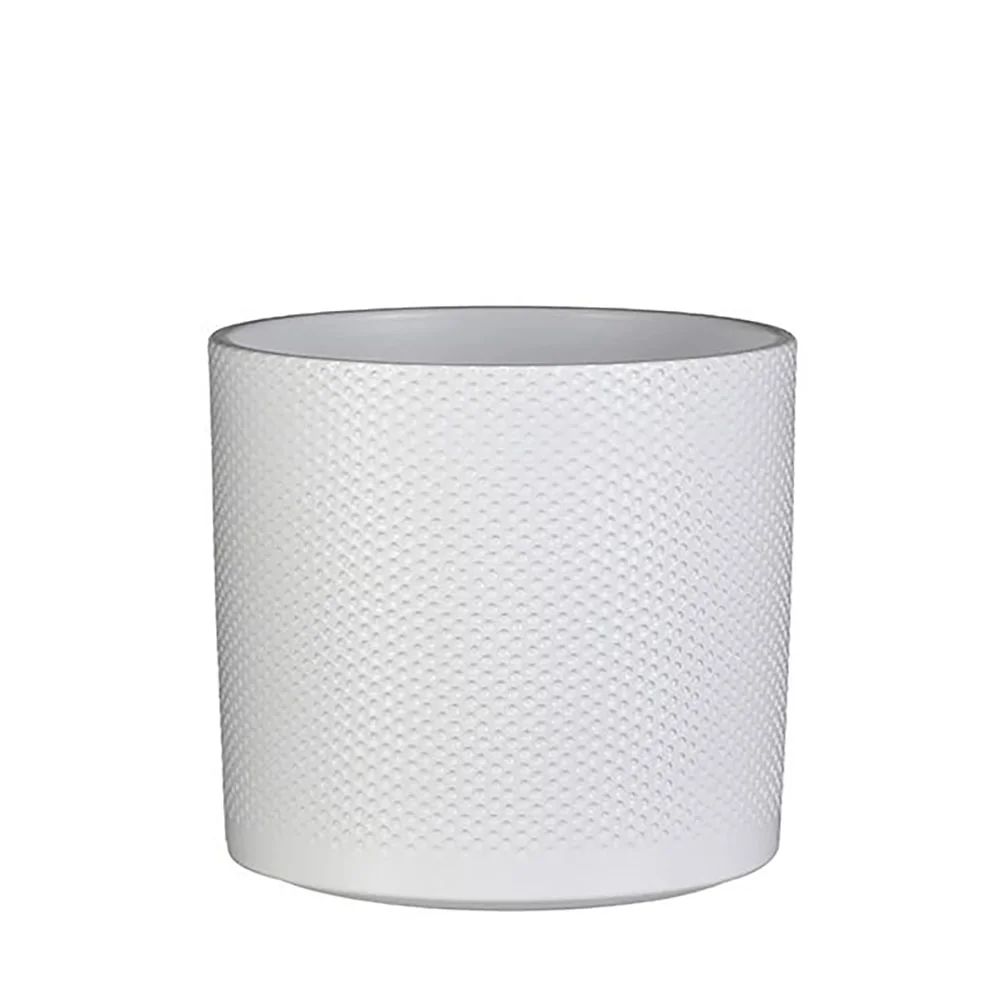 Vaso de cerâmica era cor branco ø23x21,5 cm
