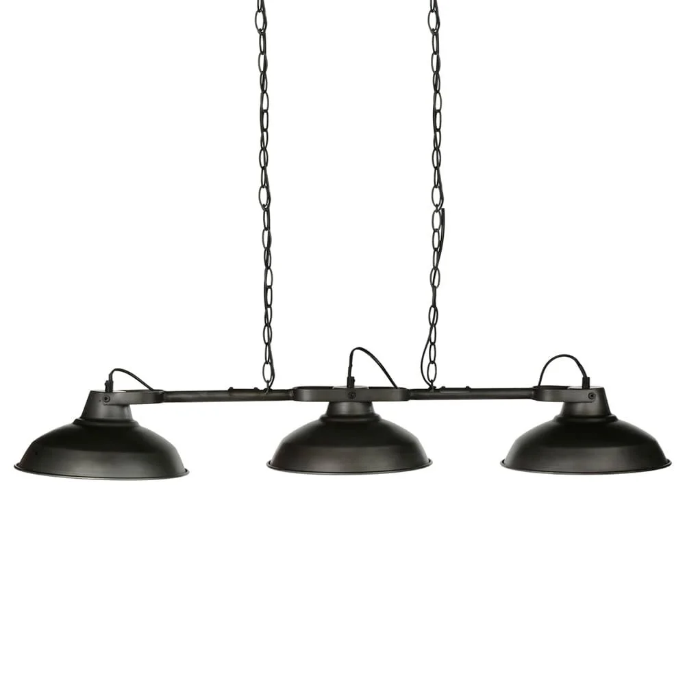 Candeeiro de Teto Cor Cinzento 107x66x27cm Metal