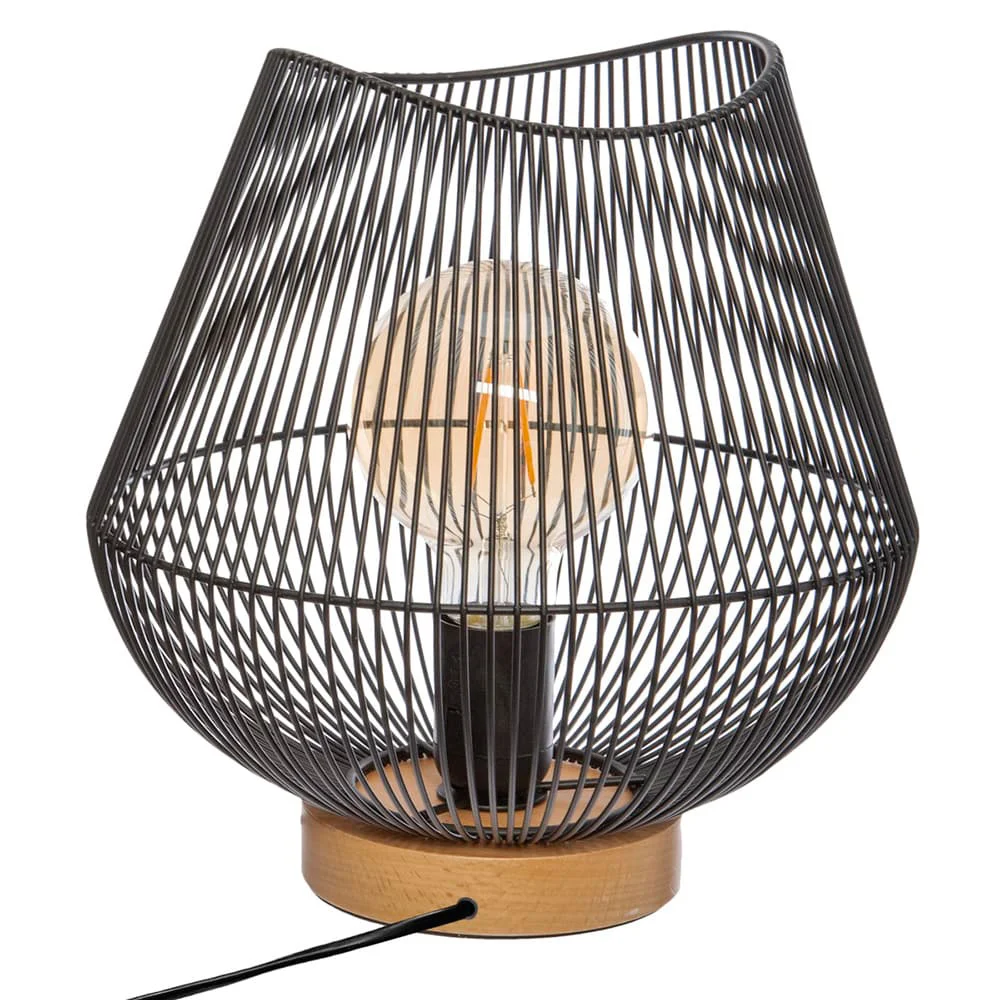 Candeeiro de Mesa Cor Preto E27 Coleção Jena 28.