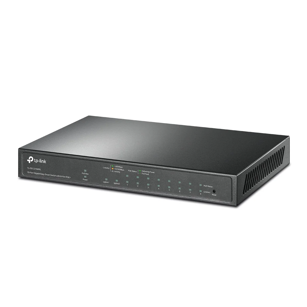 Tp-Link 10-Port Gigabit Easy Smart Switch With 8-.
