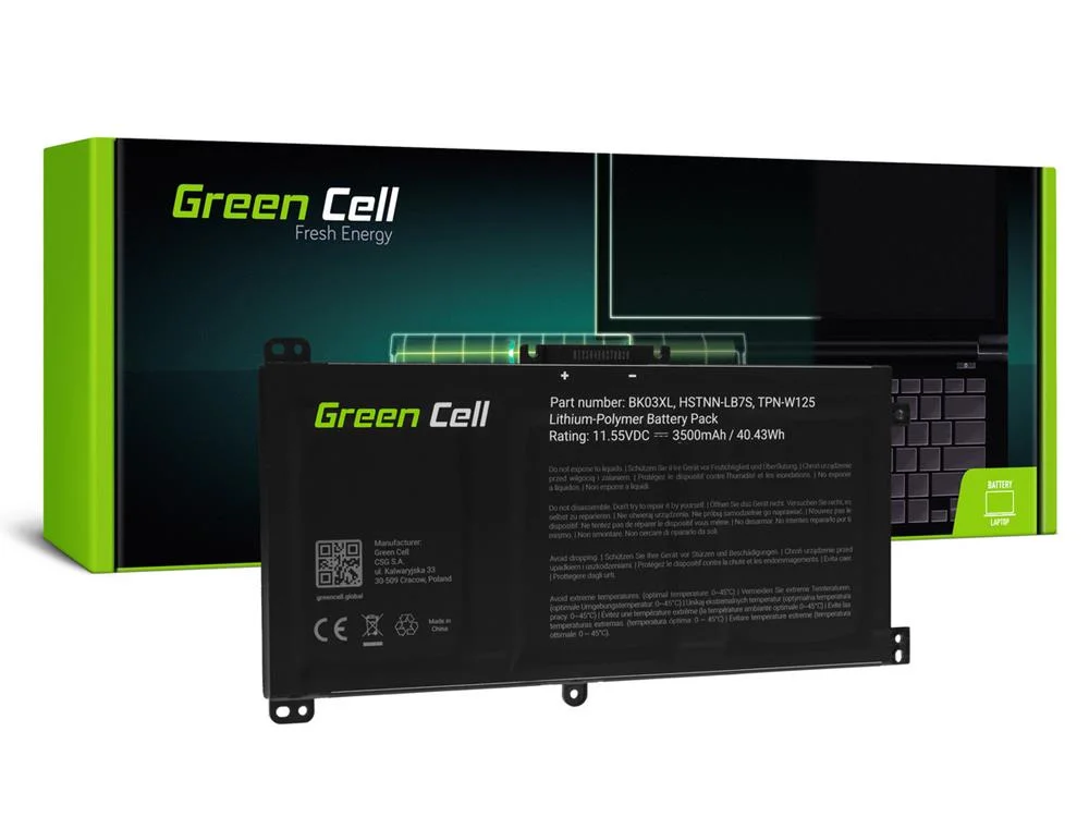 Green Cell Battery Bk03xl For Hp Pavilion X360 14-Ba 14-Ba015nw 14-Ba022nw 14-Ba024nw 14-Ba102nw 14-