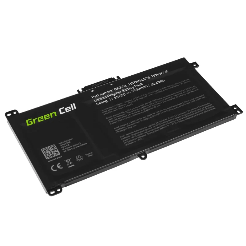 Green Cell Battery Bk03xl For Hp Pavilion X360 14-Ba 14-Ba015nw 14-Ba022nw 14-Ba024nw 14-Ba102nw 14-
