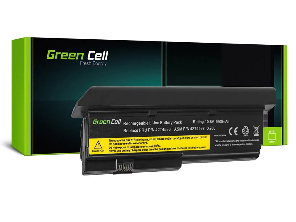 Green Cell Battery 42t4650 For Lenovo Thinkpad X200 X201 X200s X201i