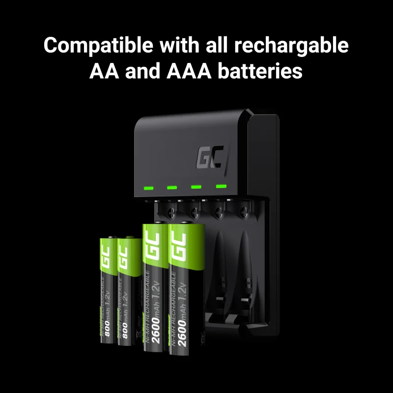 Set Charger Green Cell Gc Vitalcharger And Batter.