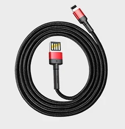 Cabo Ligthtning Usb 1m Baseus Vermelho