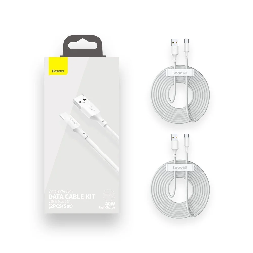 Baseus Tzcatzj-02 Usb Cable 1.5 M Usb a Usb C White