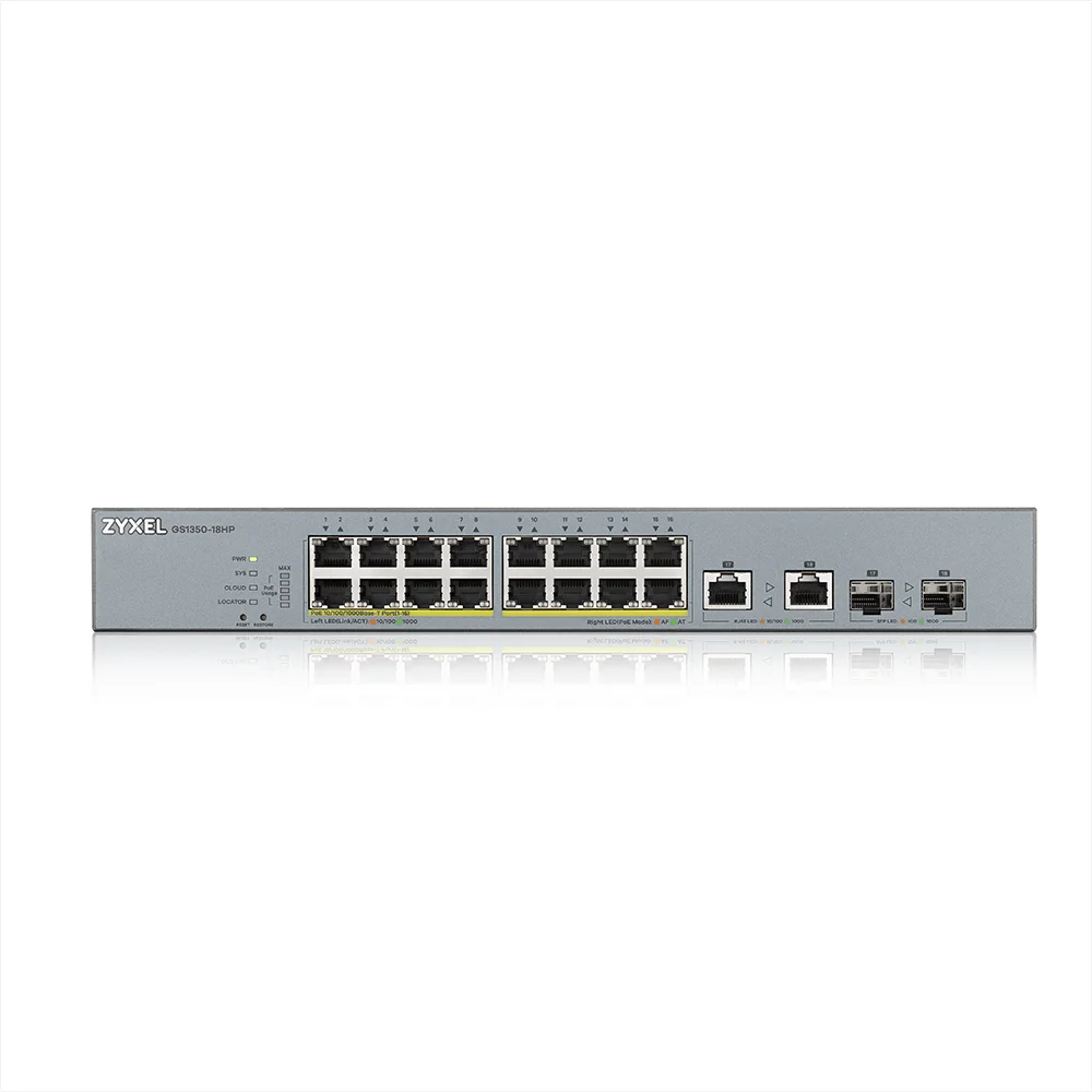 Switch Zyxel Gs1350-18hp-Eu0101f 16 Gb 250w 18 Pu.