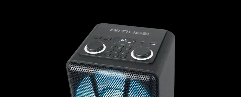 Muse M-1805 Dj, com Fios e Sem Fios, Coluna Portá.