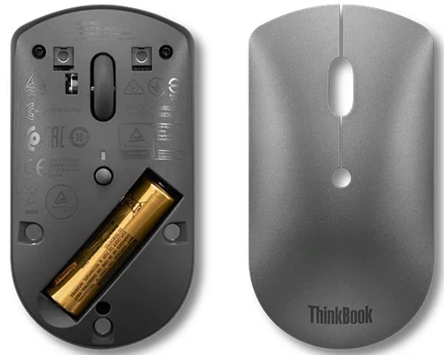 Lenovo Maus Wireless - Thinkbook Bluetooth Silent Mouse Silb