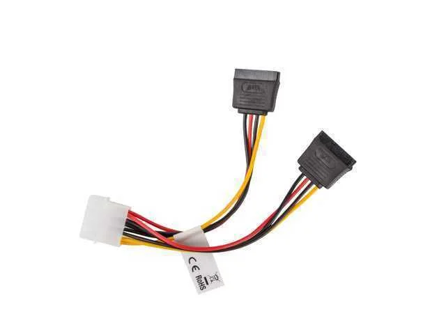 Cable Lanberg Alimentacion Molex Macho a 2x Sata .