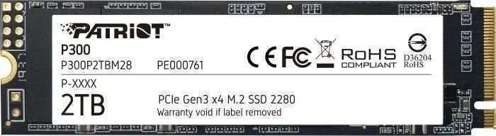 Patriot Memory P300, 2000 Gb, M.2, 2100 Mb/S