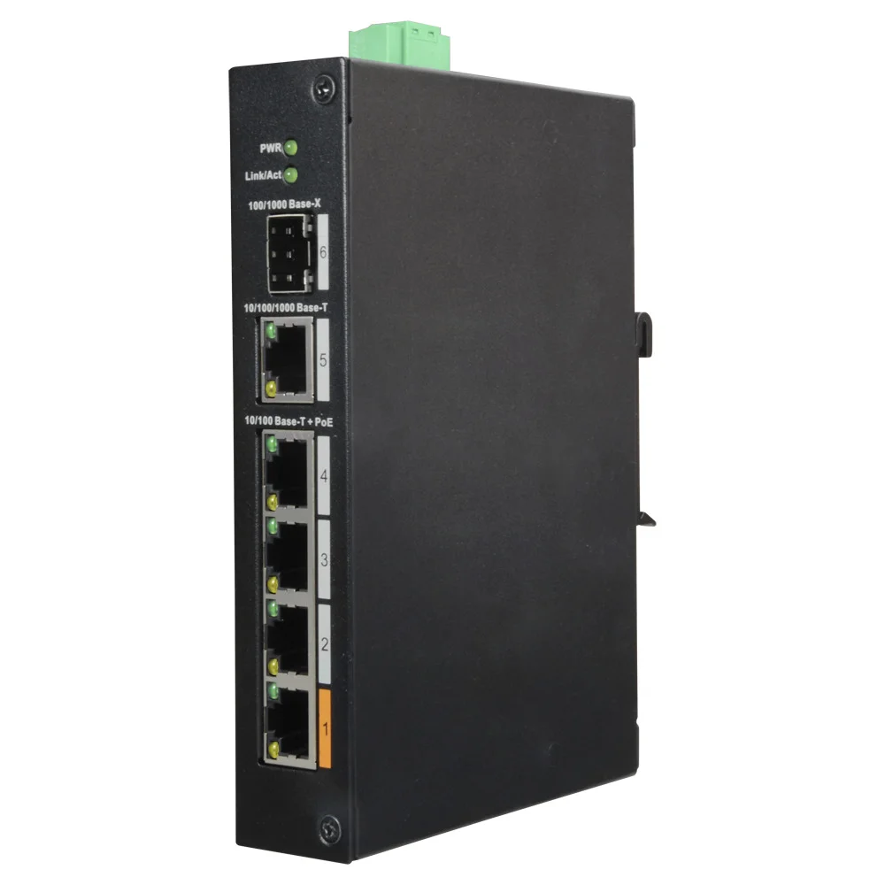 Switch PoE X-Security - 4 portas PoE +1  SFP +1 U.