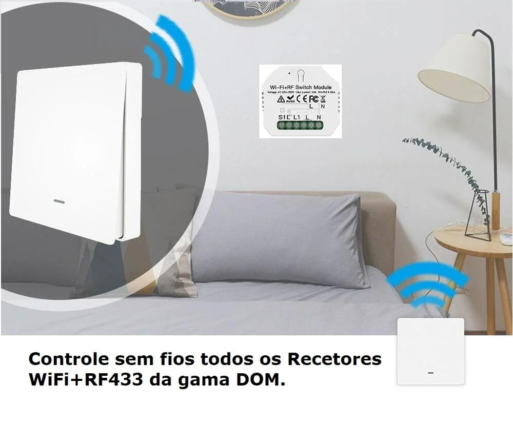 Interruptor de 1 Canal Rf