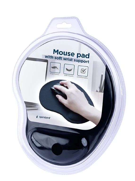 Gembird Mp-Ergo-01 Mouse Pad Black