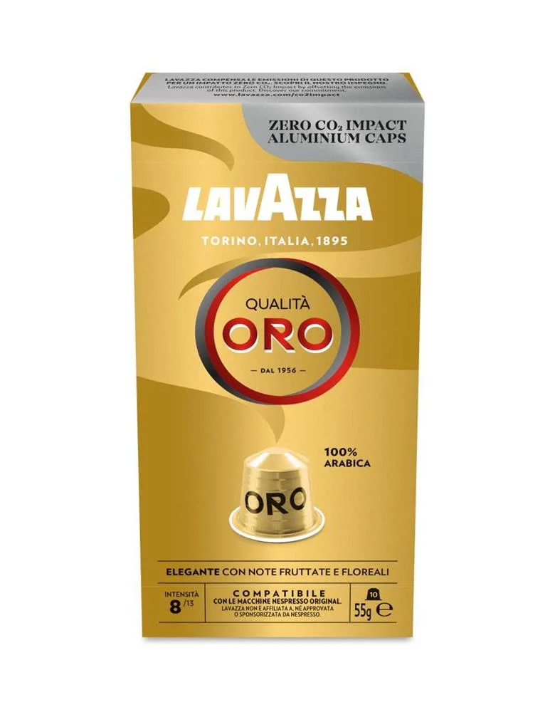 Cápsula Lavazza Qualitá Oro para Cafeteras Nespre.