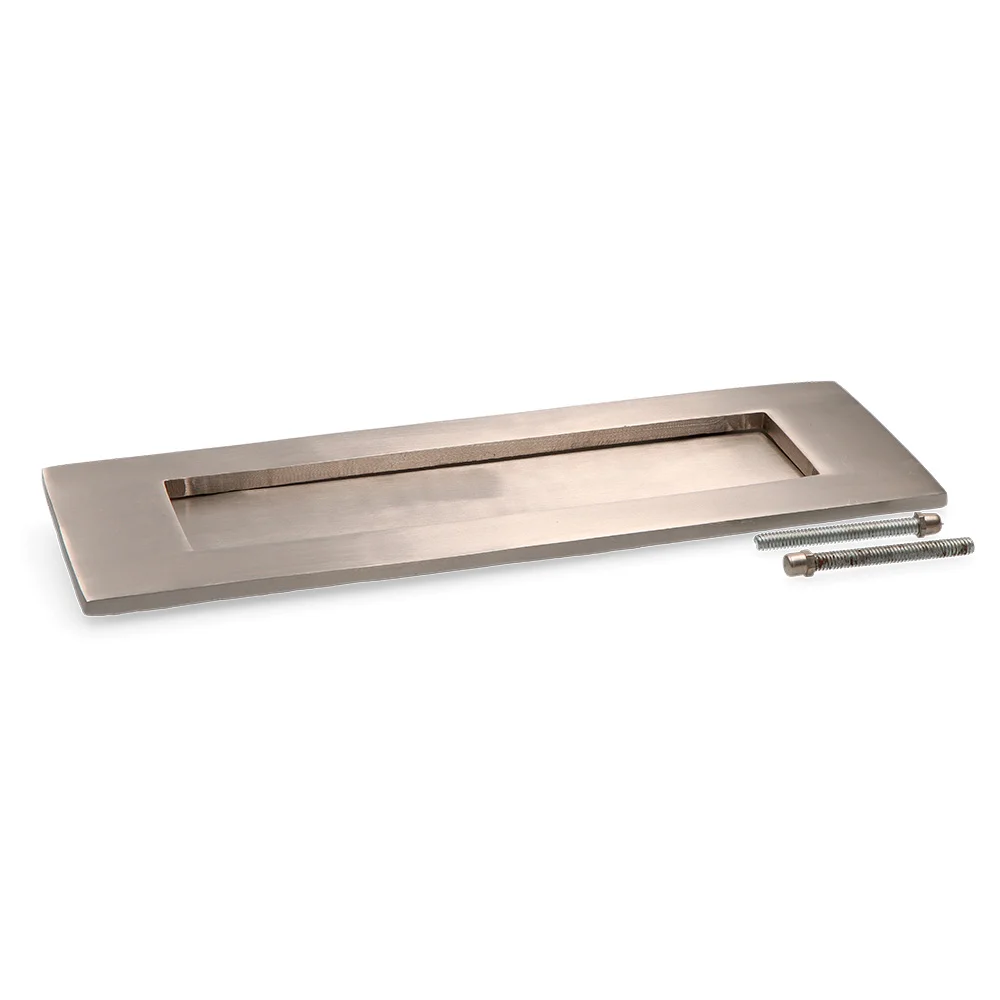Placa De Caixa De Correio Nickel Matt 100x305mm