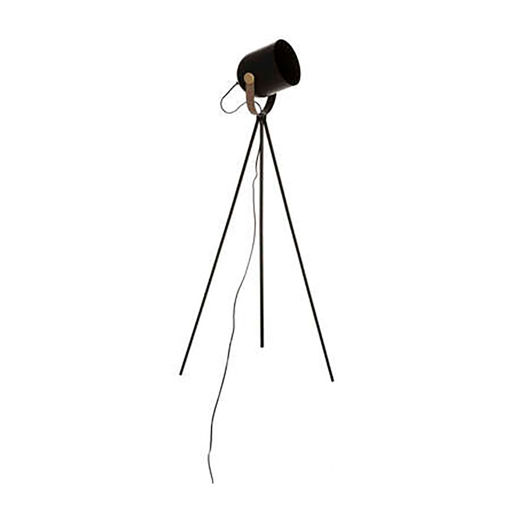 Candeeiro Tripé 136cm Preto Col.action E27