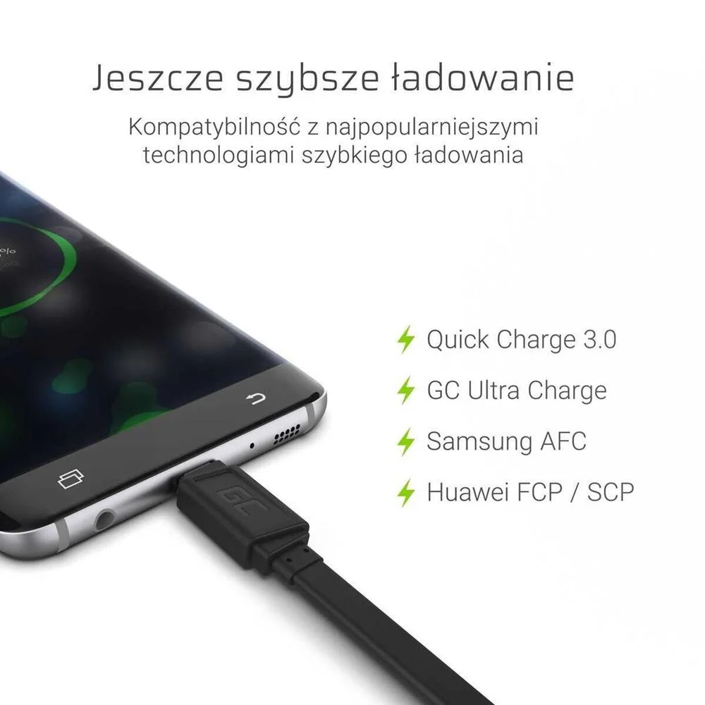 Cabo Flat Gc Matte Usb-C de 25 Cm