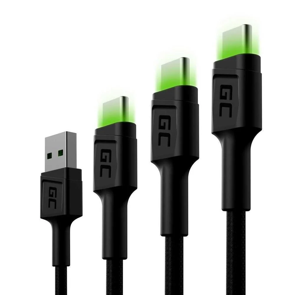 Green Cell Kabgcset01 Cabo Usb 2 M Usb a Usb C Pr.