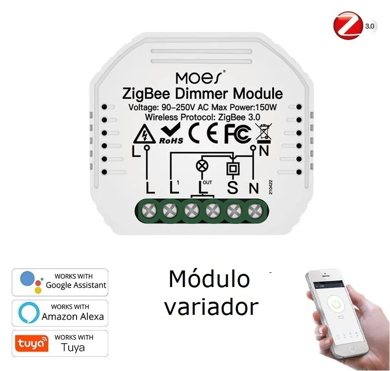 Módulo Dimer 1 Canal Zigbee