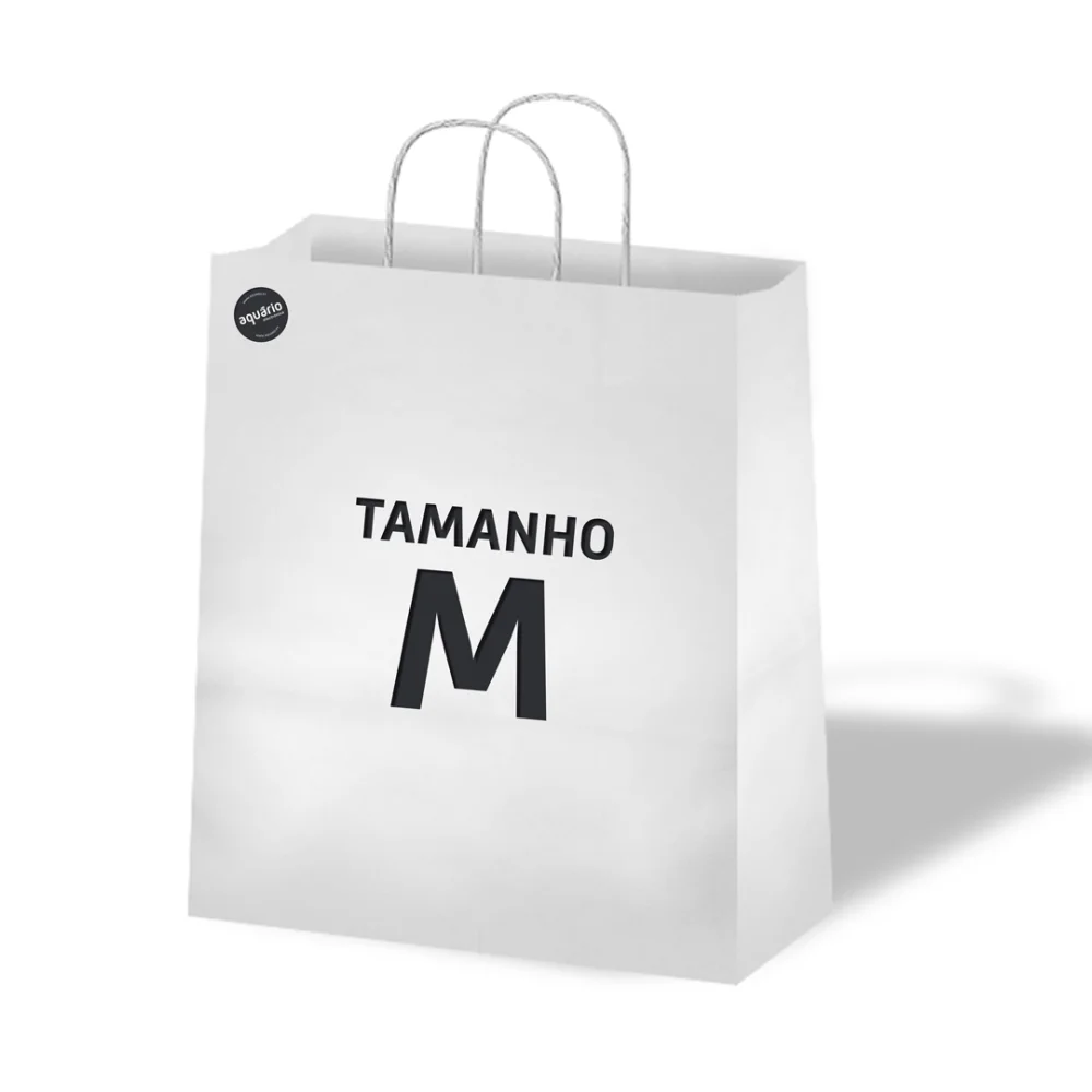 Bolsa Papel Blanco Claro Talla M - 32x42x11cm 90gr