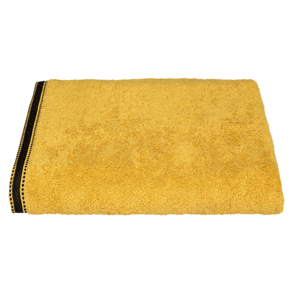 Toalha Caso de Banho Premium Cor Mostarda 100x150.