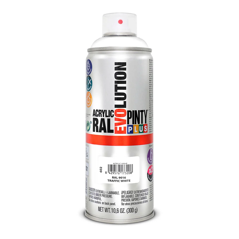 Tinta em Spray Pintyplus Evolution 520cc Ral 9016.