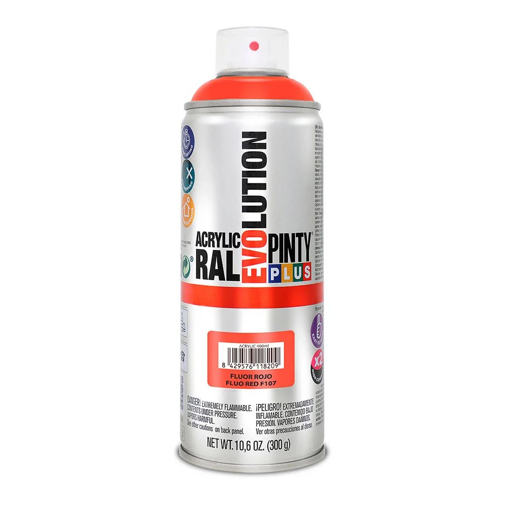 Tinta em Spray Pintyplus Evolution 520cc  Fluor.V.