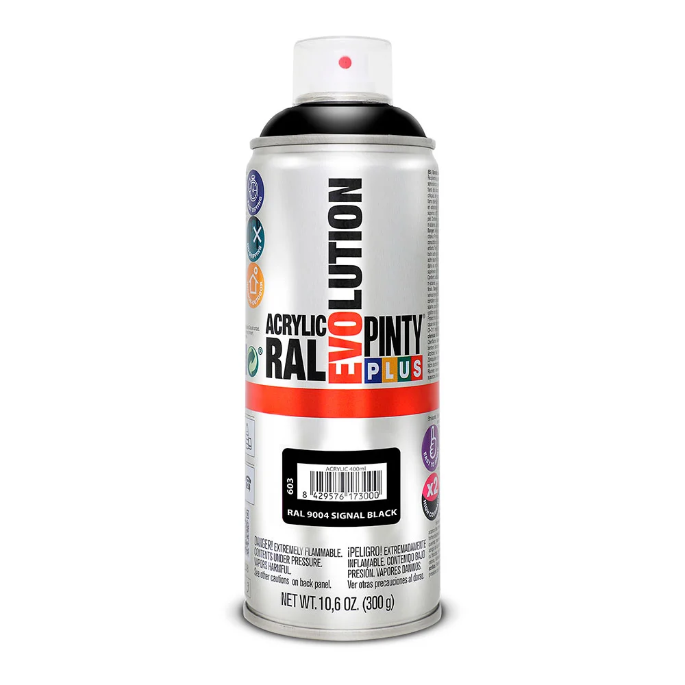 Tinta Em Spray Pintyplus Evolution 520cc Ral 9004