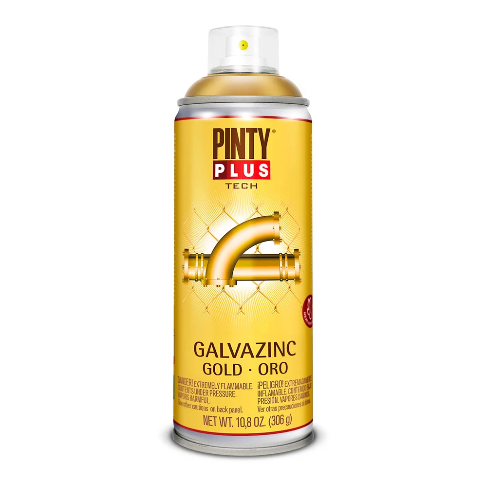 Spray Pintyplus Tech Galvazinc 520cc Ouro Brilho .