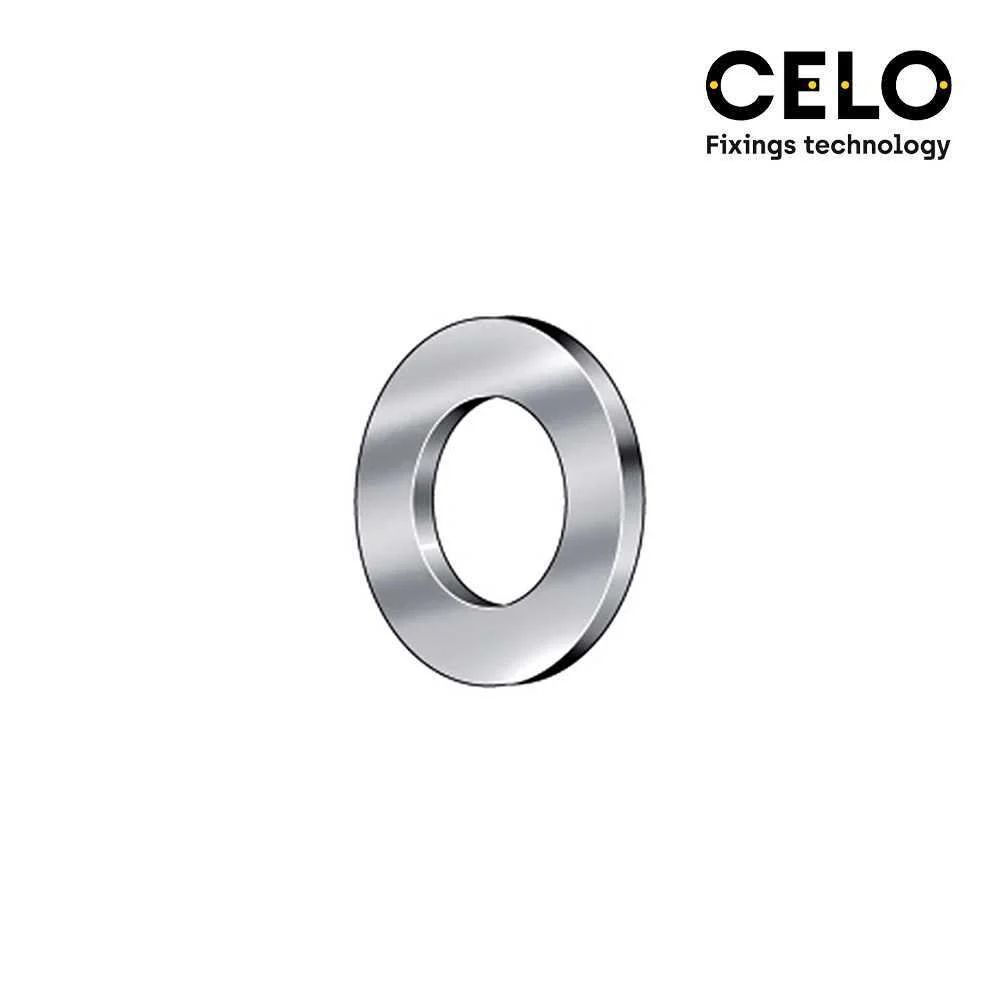 Caixa 1000 Unid. Anilha Lisa Din/Ref 125a Ø4mm Zincado Celo